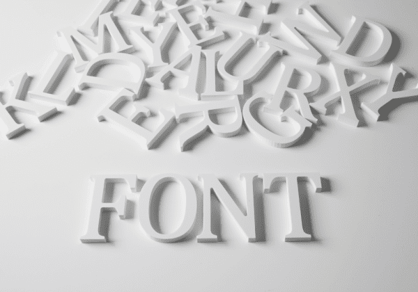outdoor signage font selection