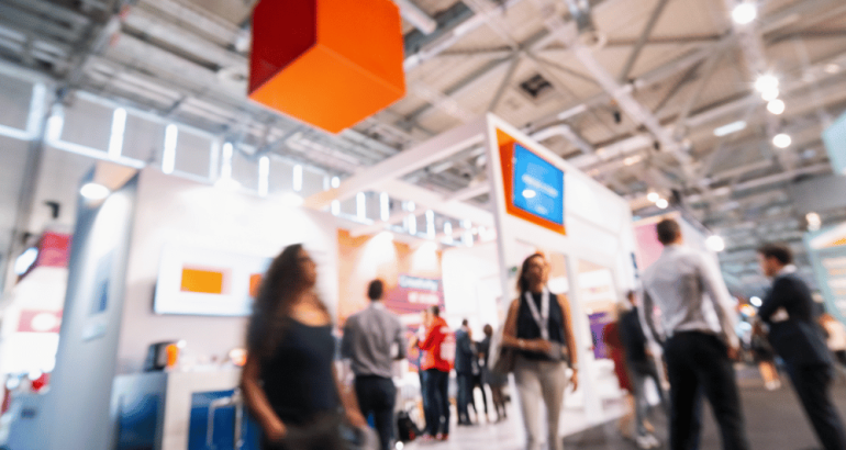 Artcal - Busy Trade Show Floor - Trade Show Branding Tips Blog